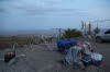 Reminents of Base Camp after Hurricane for winds Saturday Night.