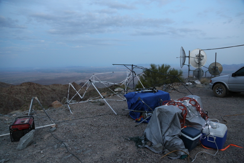 Reminents of Base Camp after Hurricane for winds Saturday Night.